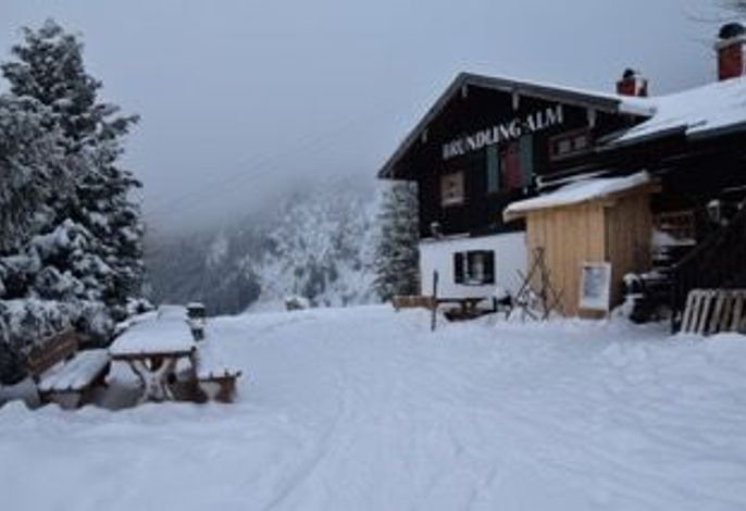 Bründling-Alm Berggasthof auf 1167m auf dem Hochfelln