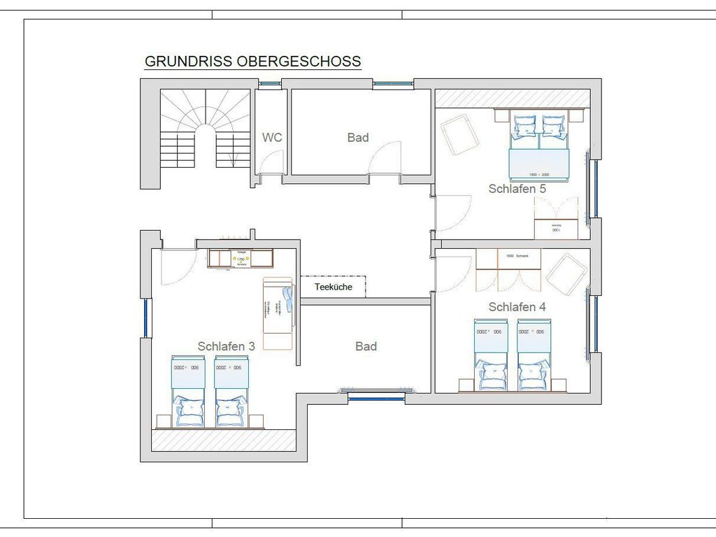 Grundriss Obergeschoss