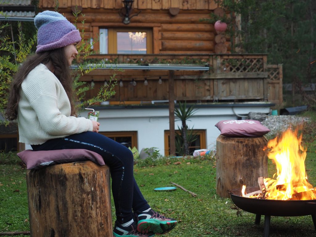 Lagerfeuer im Garten