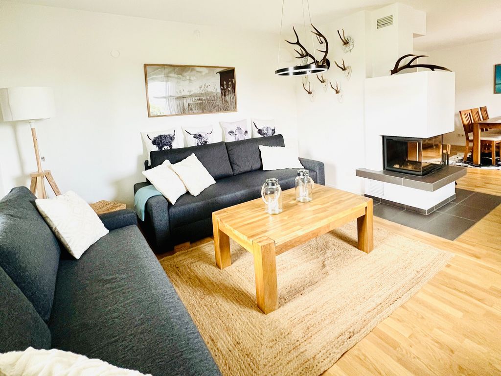 Wohnzimmer Sitzbereich mit Schlafcouch