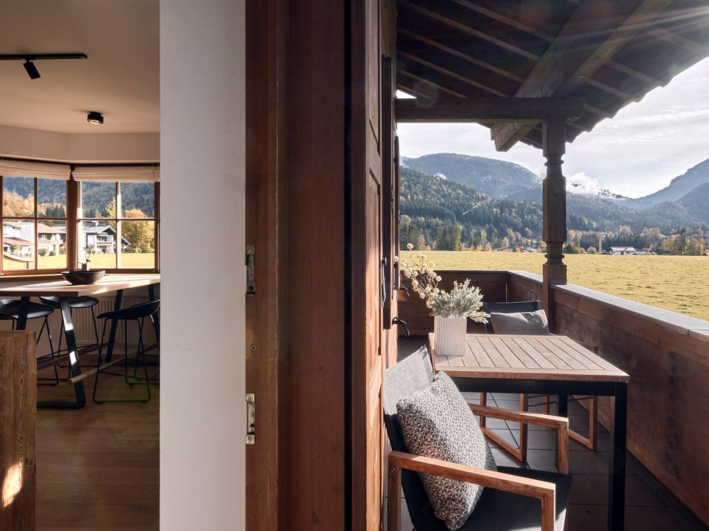activechalets six.nine.eight alpstyle plus Blick vom Balkon