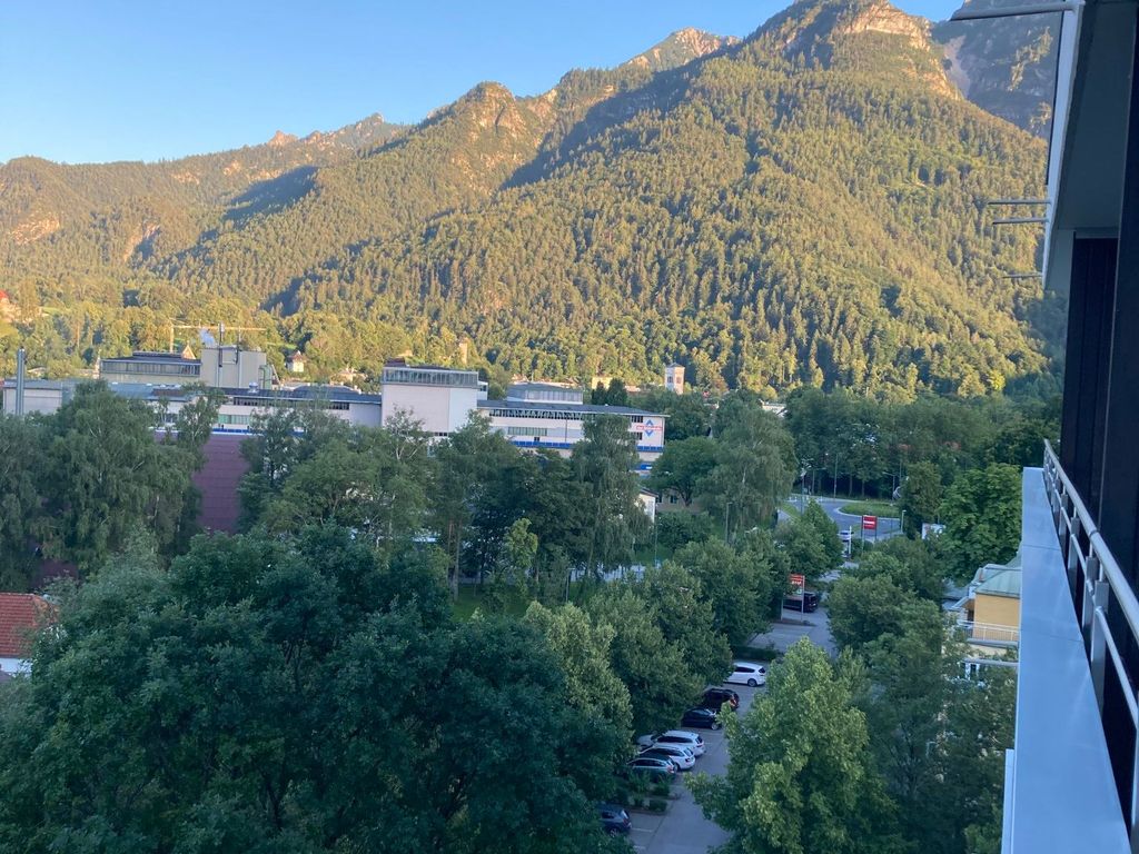 Ferienwohnung Alpenpanorama Bergpanorama mit Sicht vom Balkon
