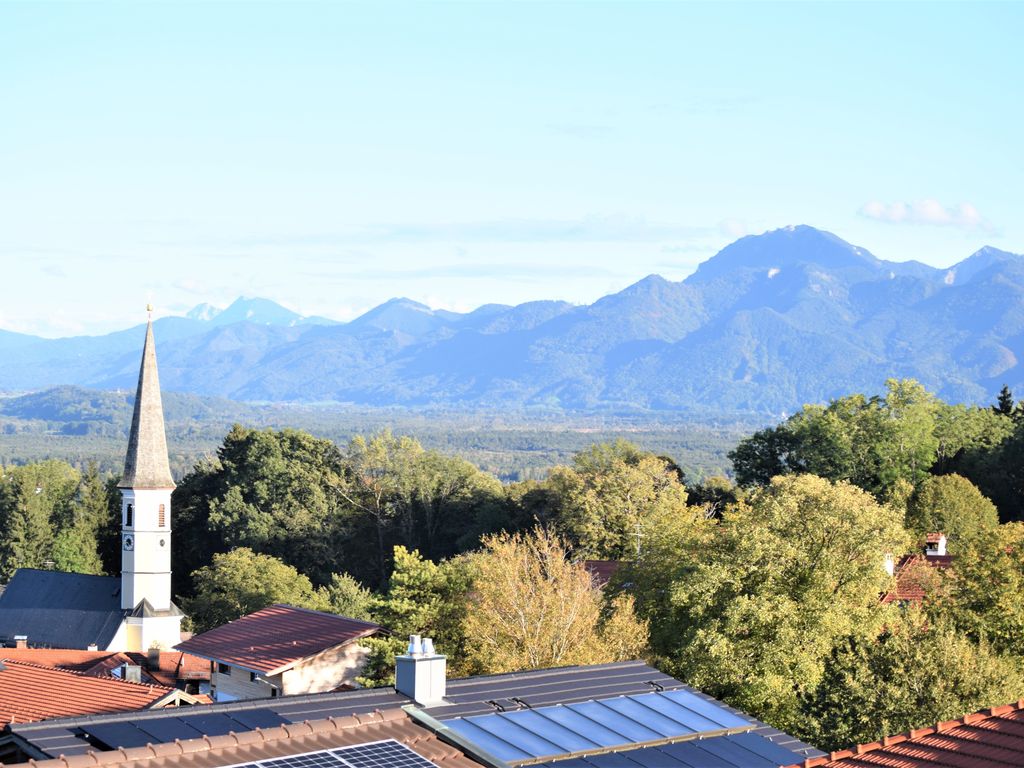 Ausblick in die Chiemgauer Alpen