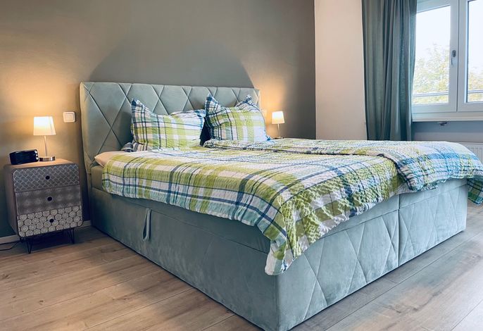 Ferienwohnung Seeblick, 60 qm, 1 sep. Schlafzimmer mit Balkon