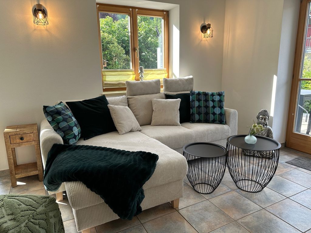 Wohnzimmer mit Schlafcouch