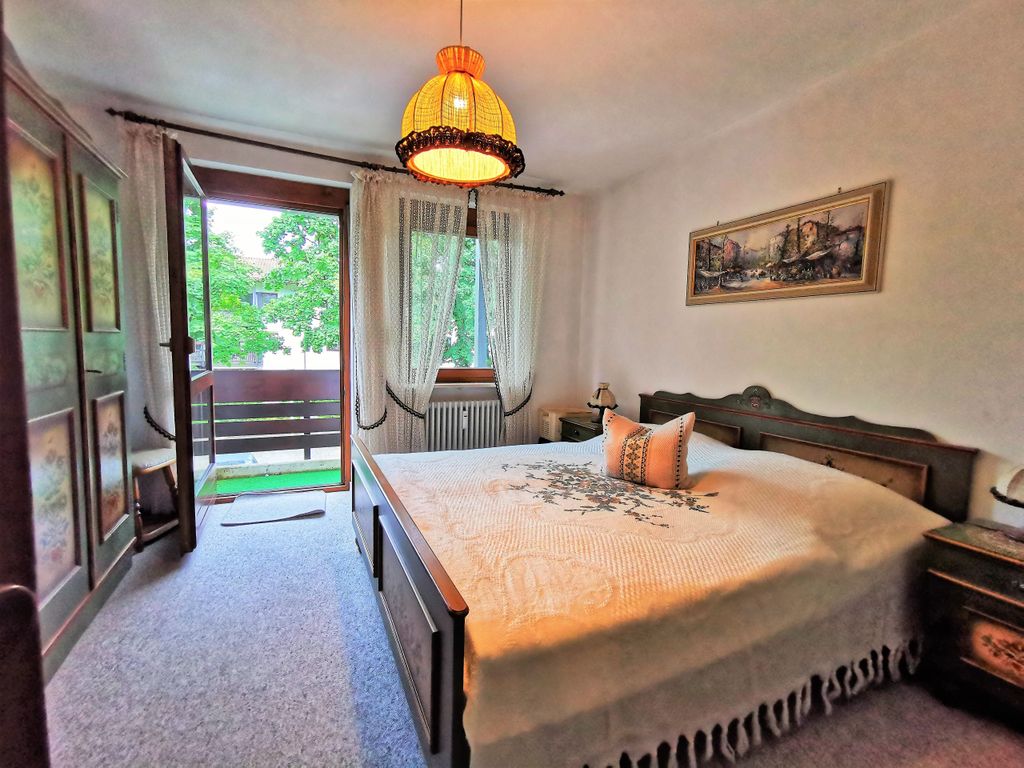 Schlafzimmer mit Bakon zum Zunftweg - Ferienwohnung Stefan