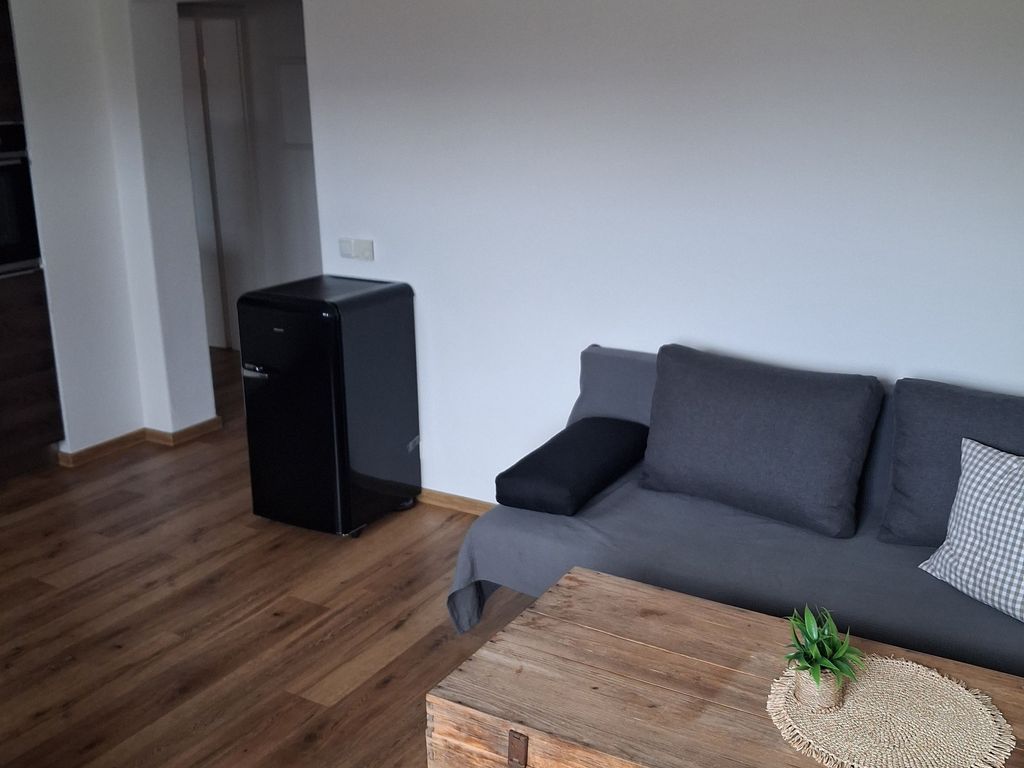 Küche mit kleinem Schlafsofa