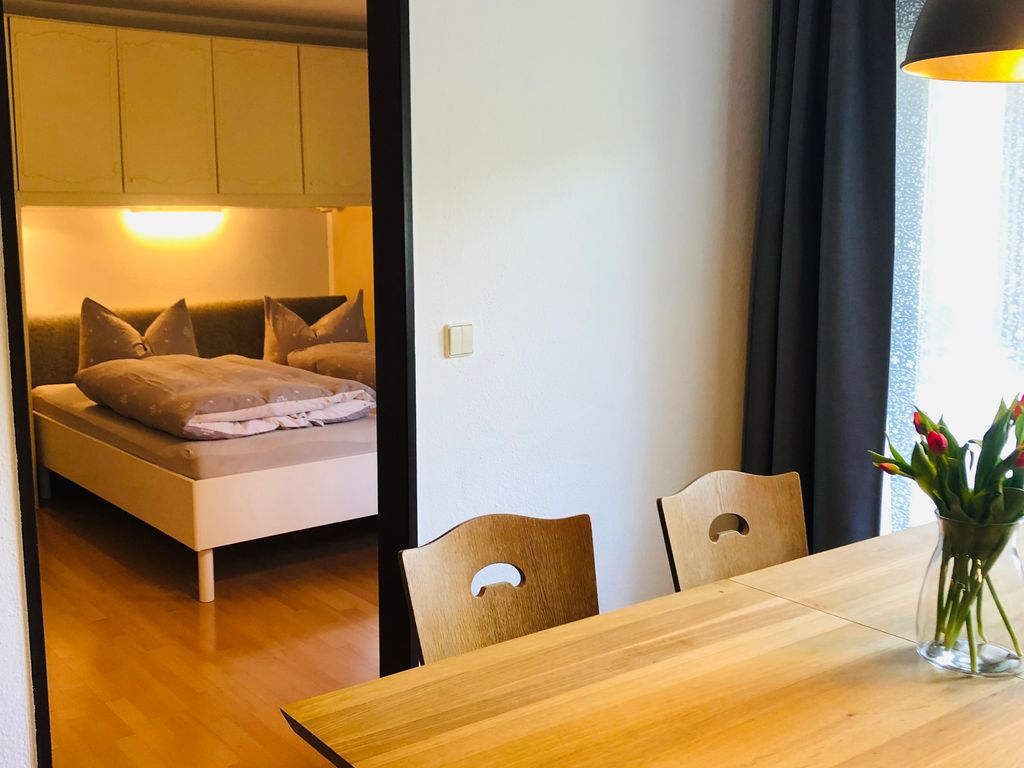 Blick ins Schlafzimmer