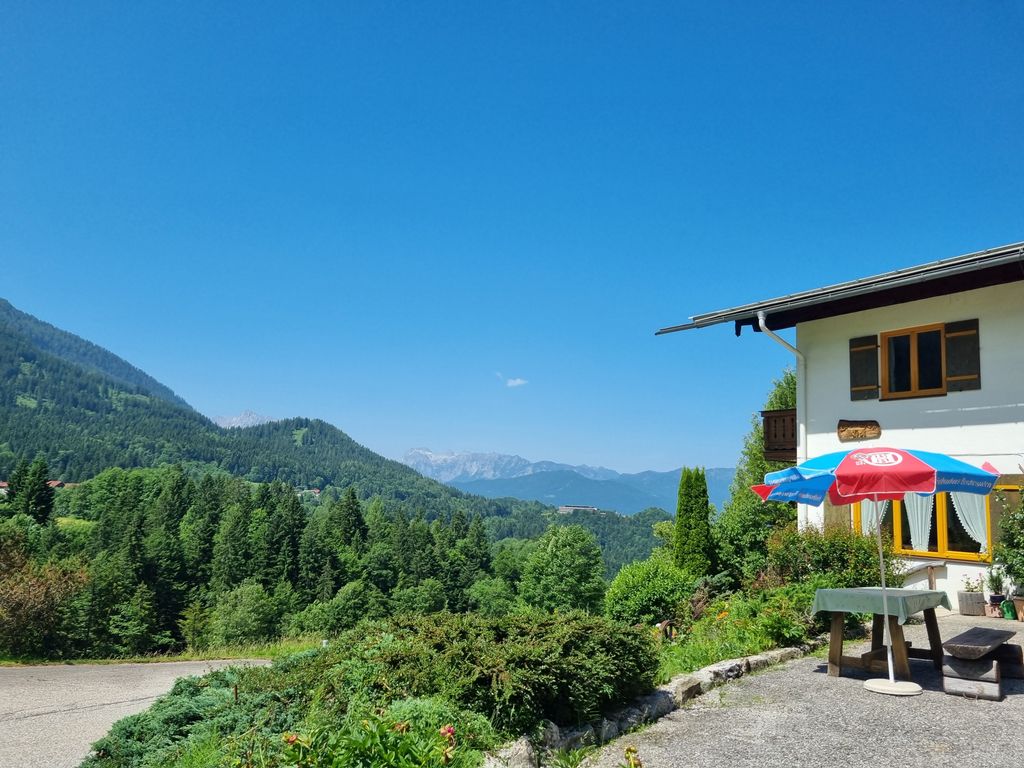 Aussicht auf Hochschwarzeck und Reiteralp