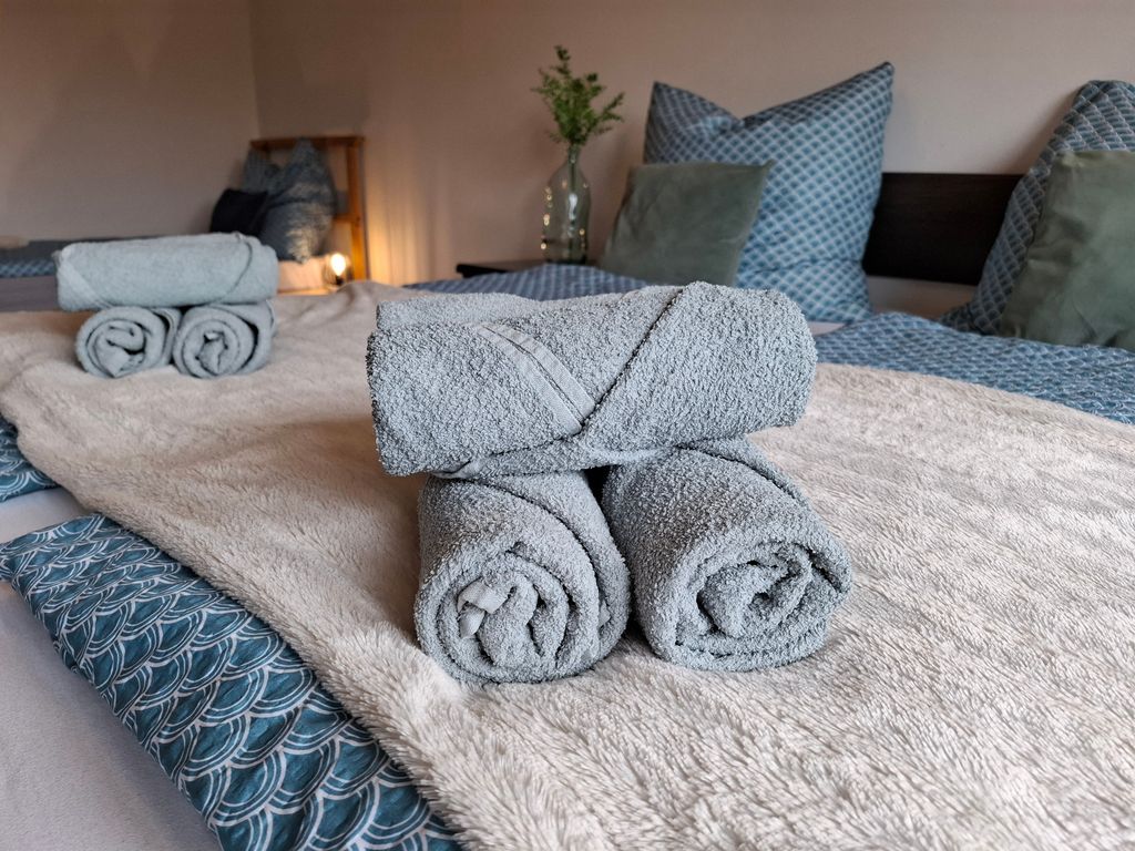 Blick auf Schlafzimmer