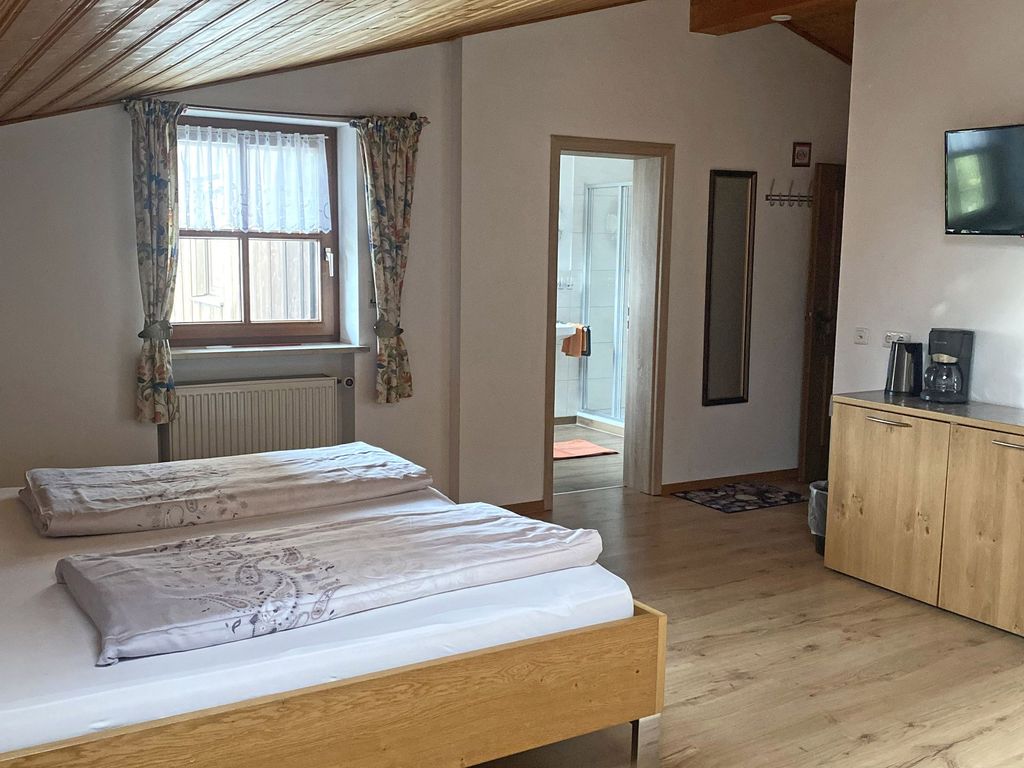 Doppelzimmer mit Ausziehcouch, Dusche/WC und TV