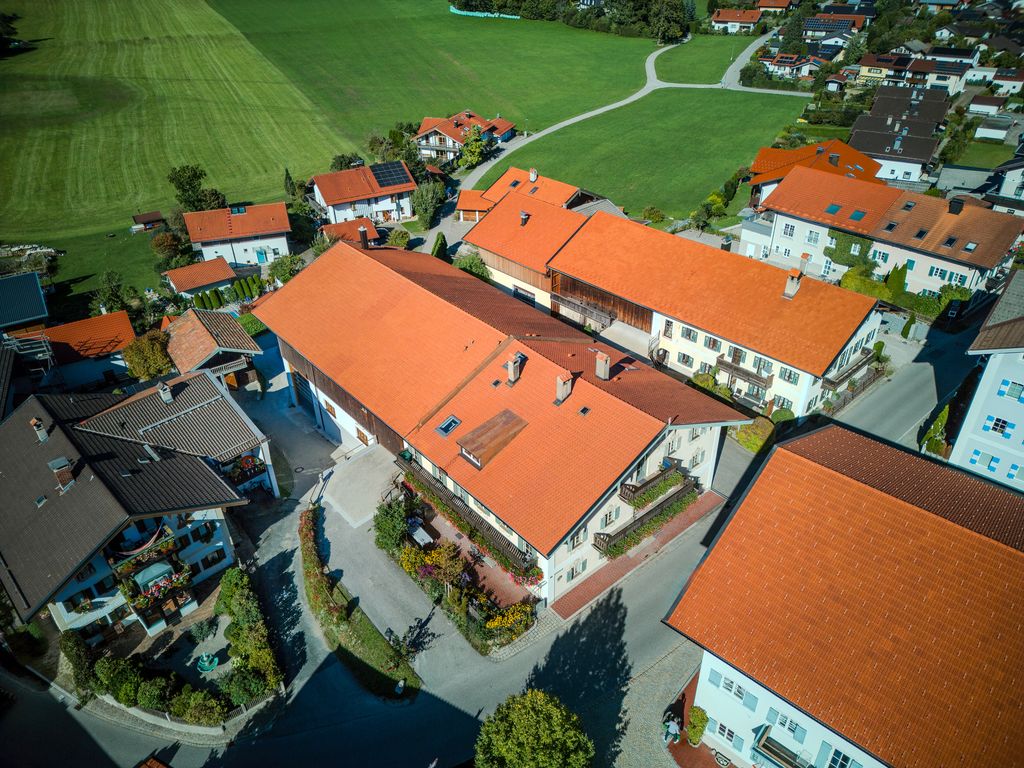 Gästehaus Keilhof am Kirchberg von oben