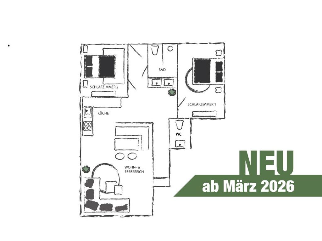 Ferienwohnung Grundriss ohne Terrasse