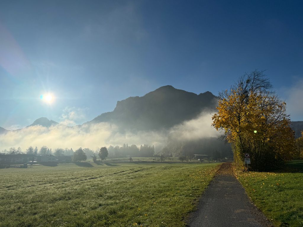 Spaziergang Blick zum Petersberg