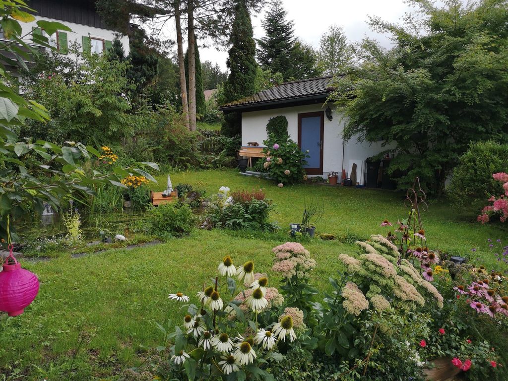 Blich in auf den Garten