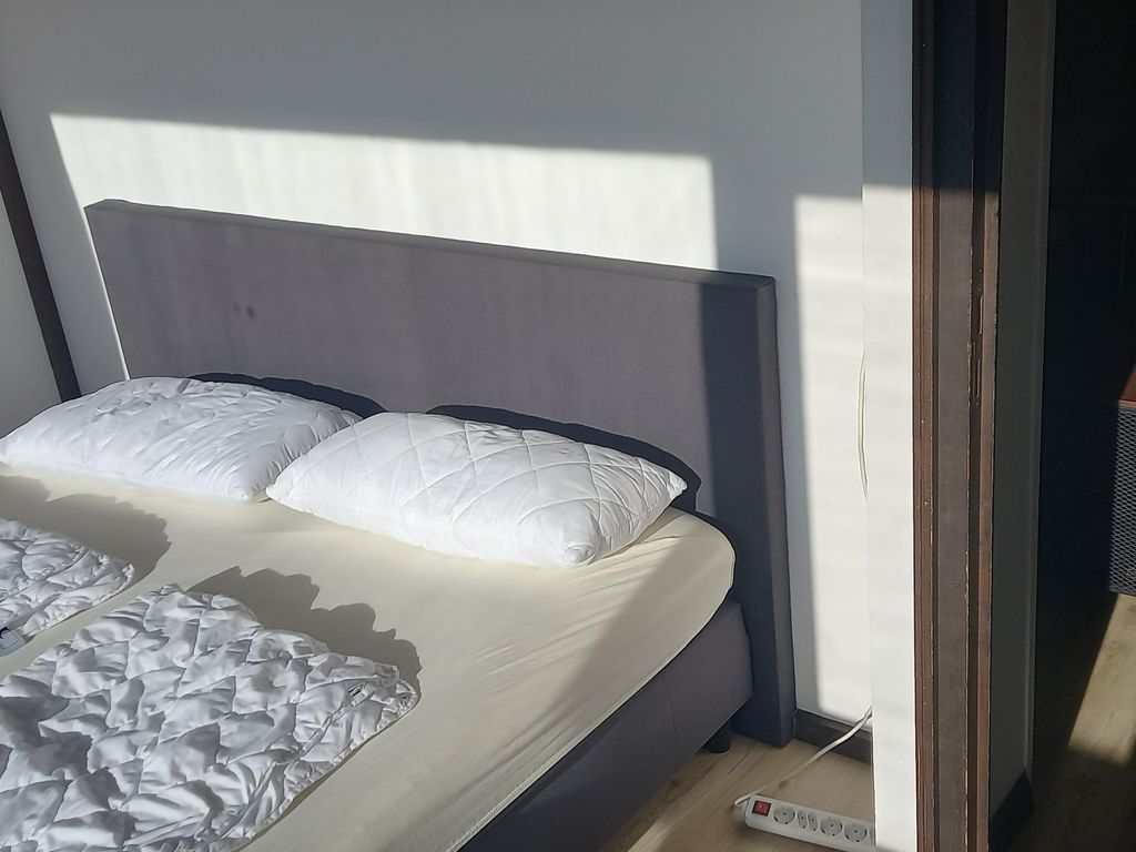 Schlafzimmer mit Bergblick