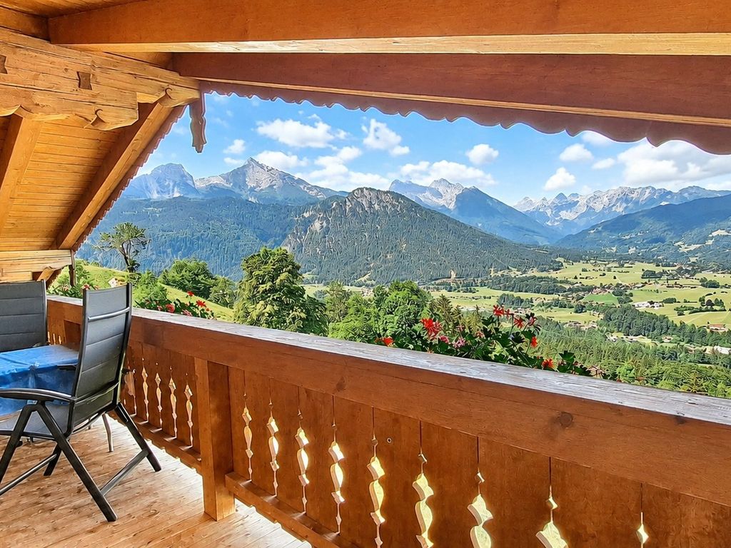 Balkonaussicht auf den Watzmann Südwestseite