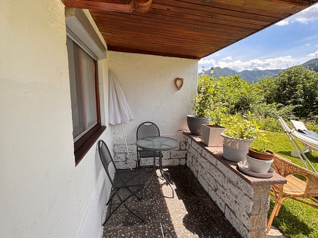 Terrasse vor der Ferienwohnung