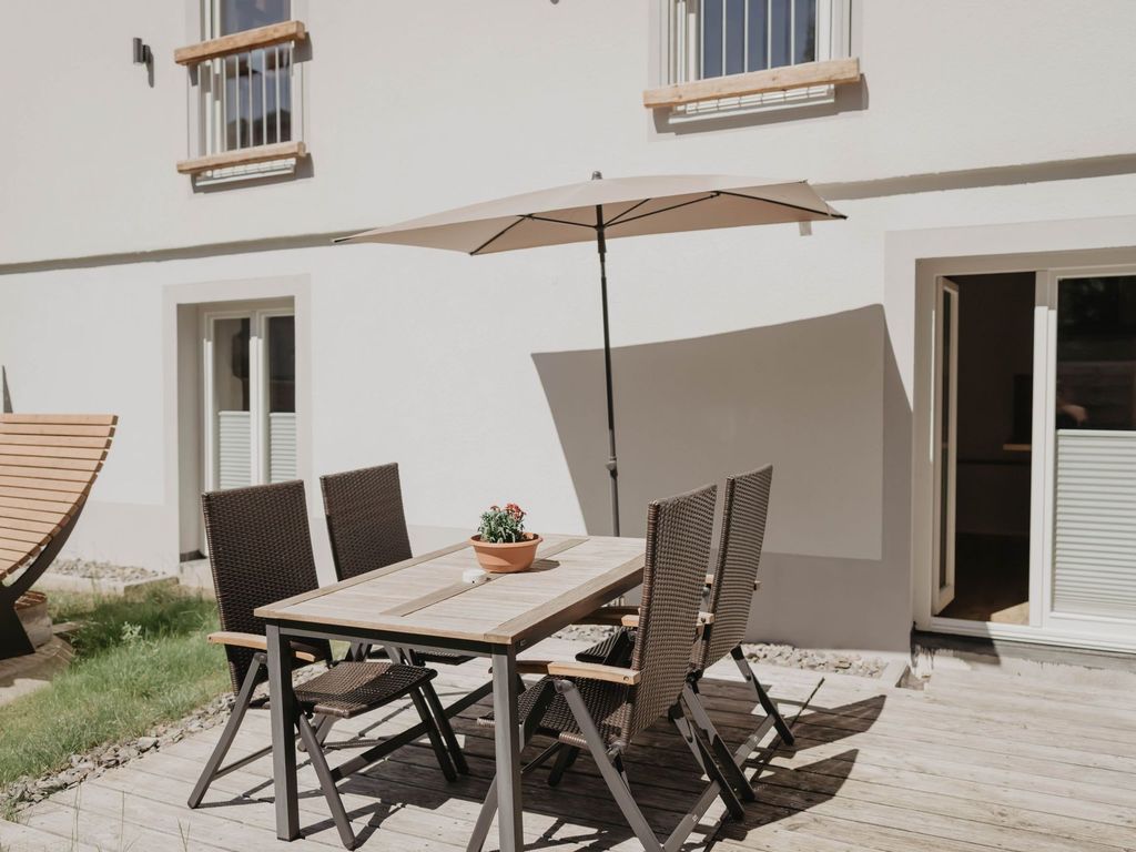 Terrasse Ferienwohnung Stall