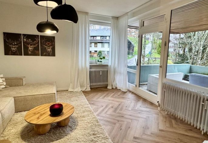 Ferienwohnung, 75 qm, 3 Zimmer, mit Balkon und Bergblick, max. 4 Personen