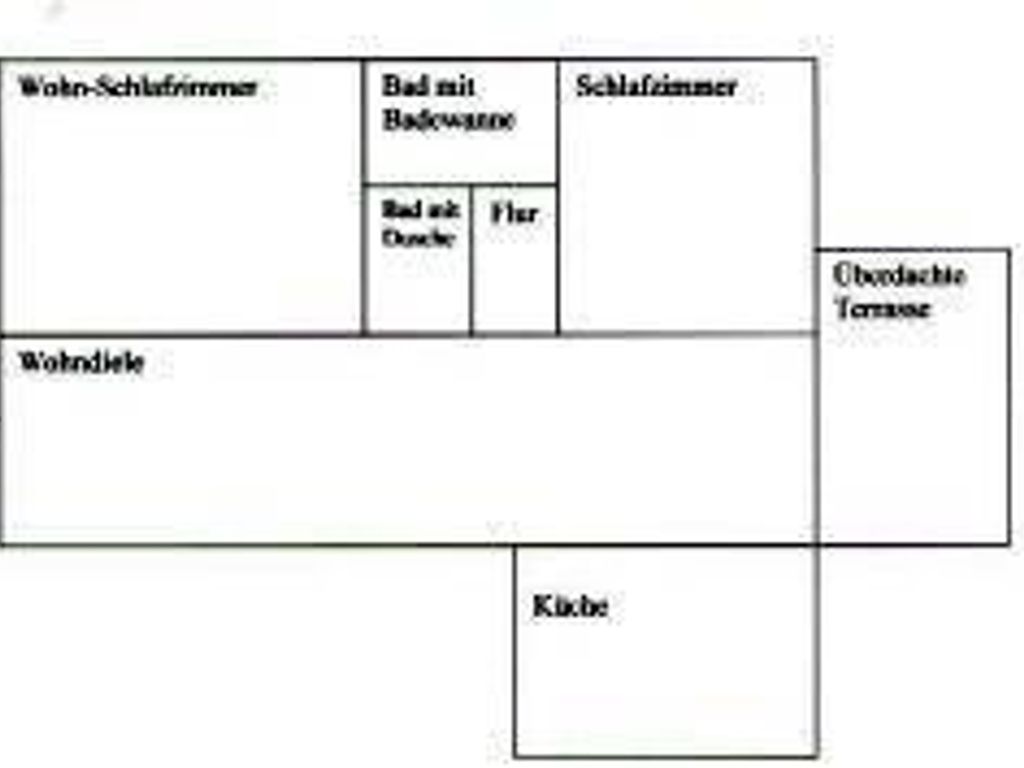 Grundriss der Ferienwohnung