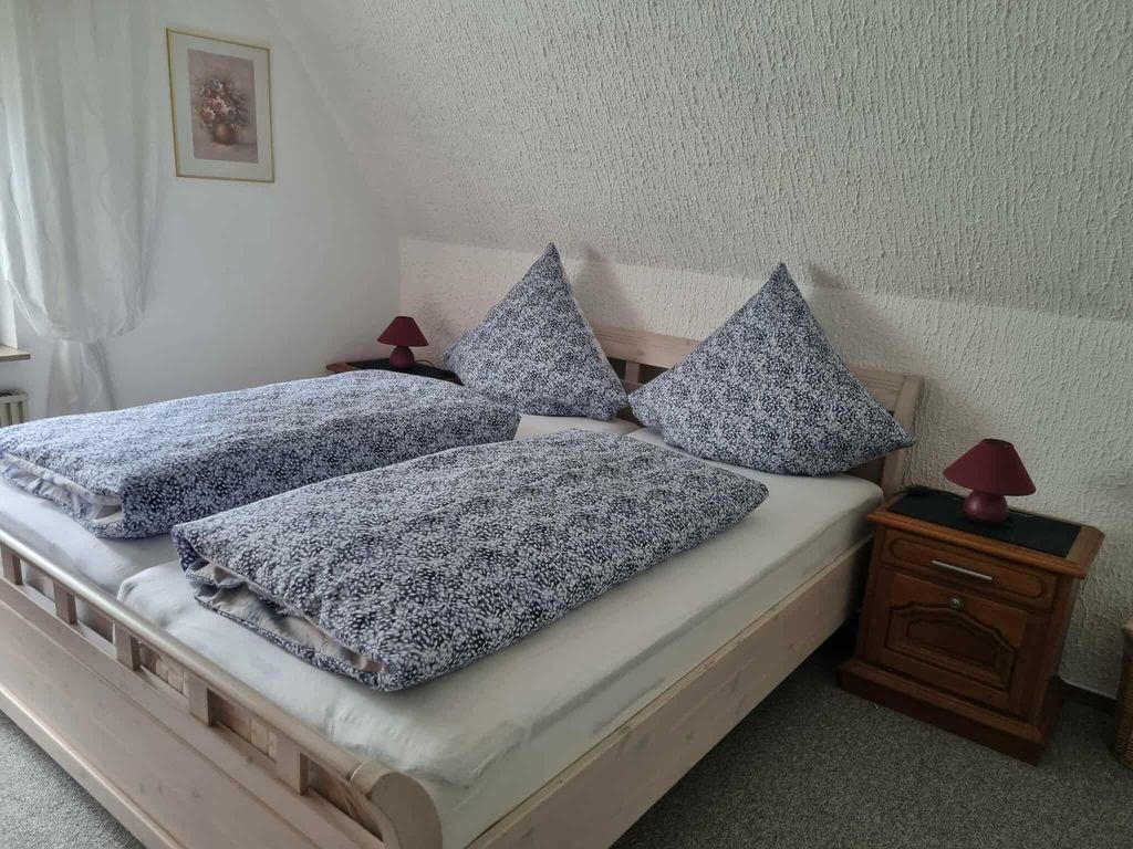 Schlafzimmer aus der FeWo Hennewig
