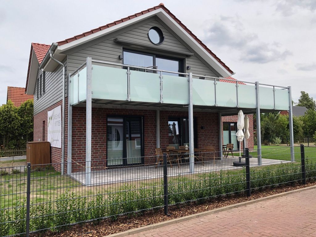 Ansicht Haus Balkon und Terasse Whg Seegatt