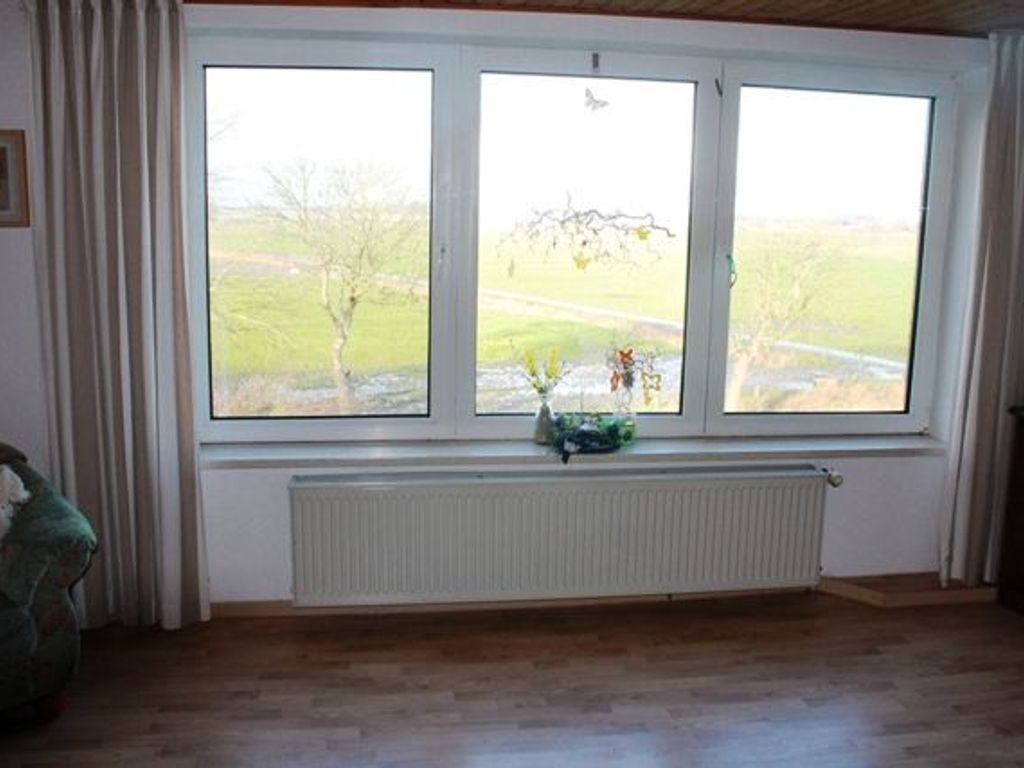Blick aus dem Wohnzimmer zur Insel Langeoog!