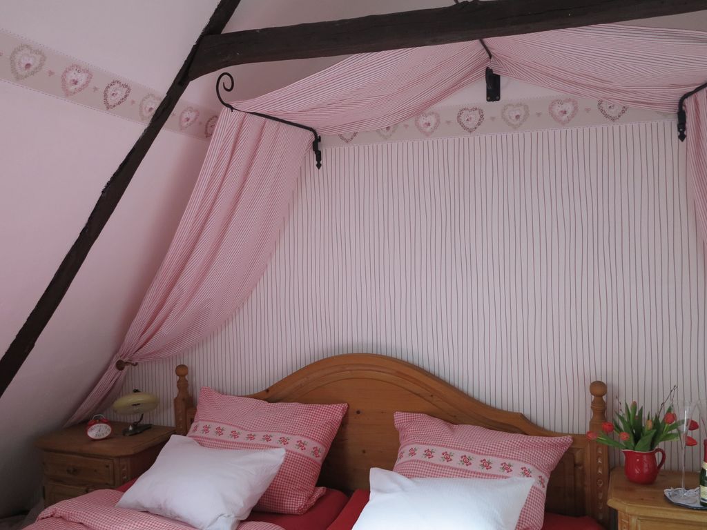 Das Schlafzimmer im Appartement Im Alten Backhaus