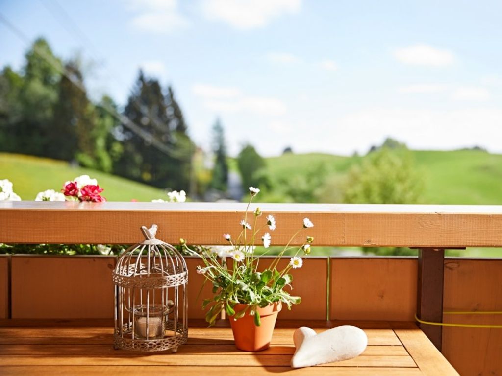 Blick vom Balkon