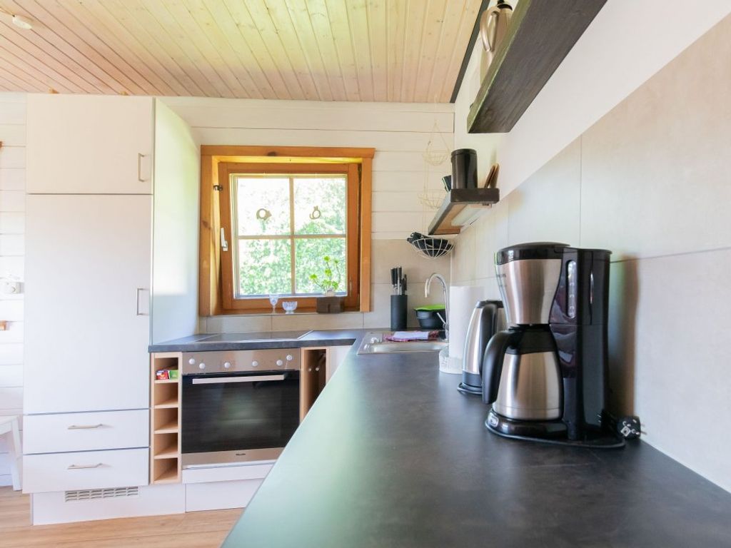 Küche im Blockhaus