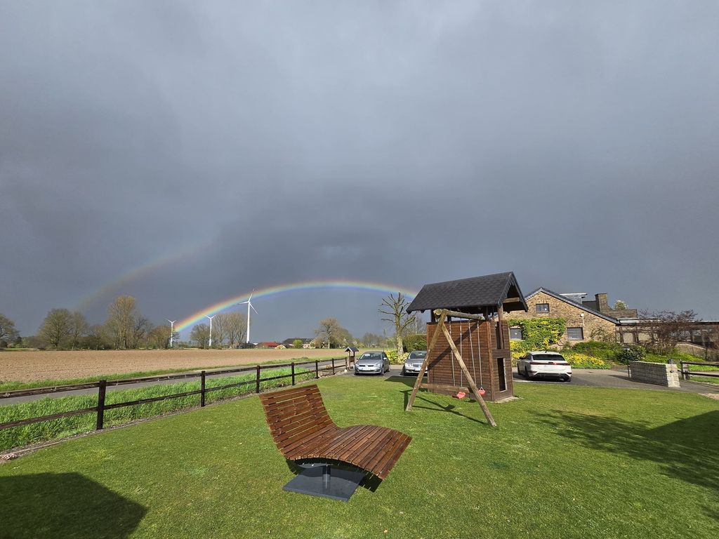 Regenbogen über unserem Garten