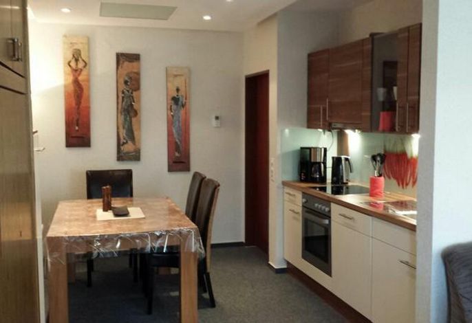 Ferienwohnung Michaela mit Balkon und Blick in Richtung Bobbahn