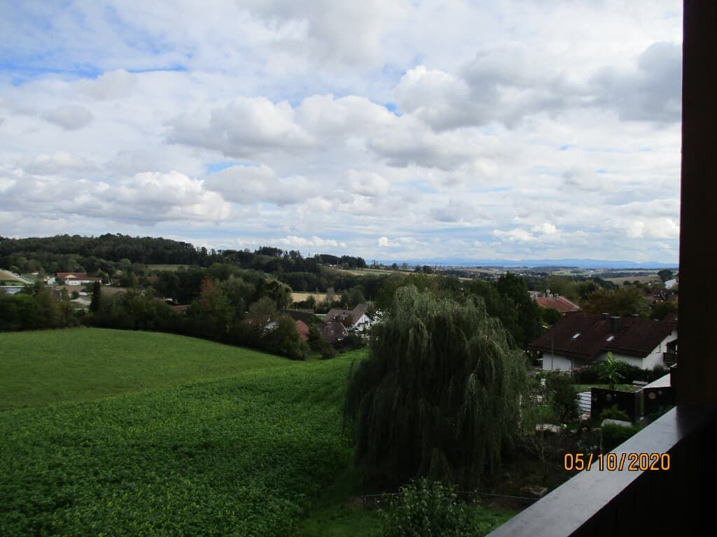 Ausblick vom Balkon.