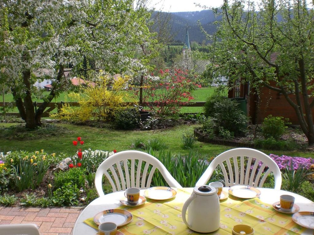 Terrasse im Frühjahr