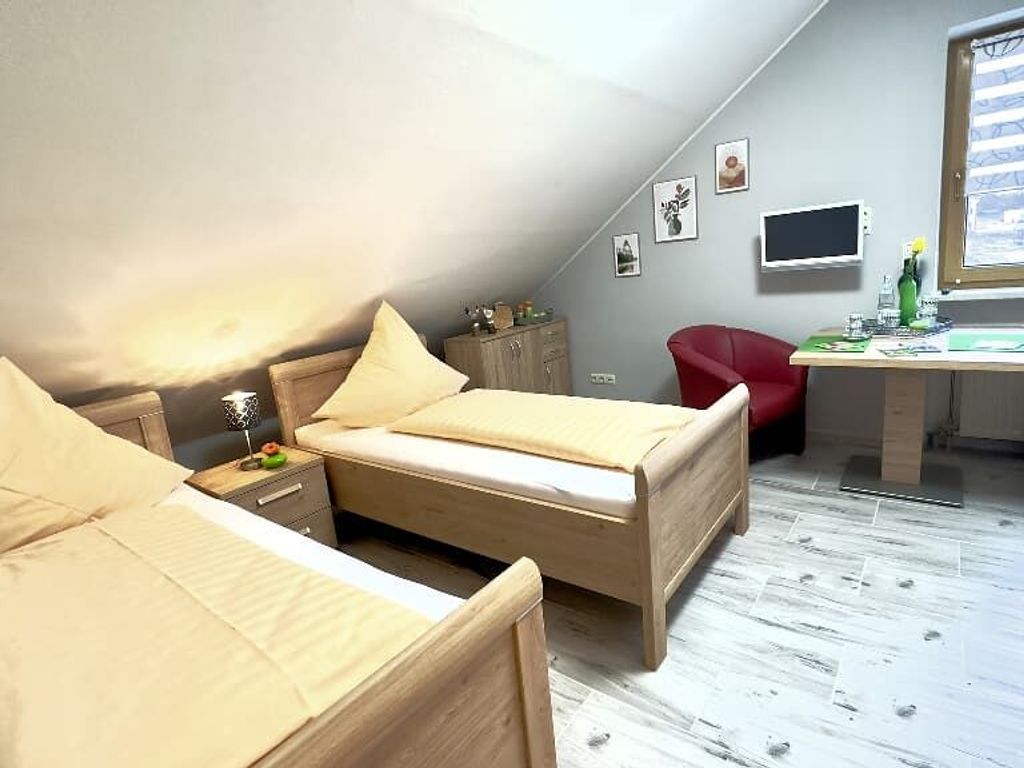 Einzimmer-Apartment Wohn- und Schlafraum