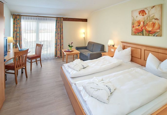 Gemütliches Komfort-Doppelzimmer (ca. 32 qm) mit Balkon