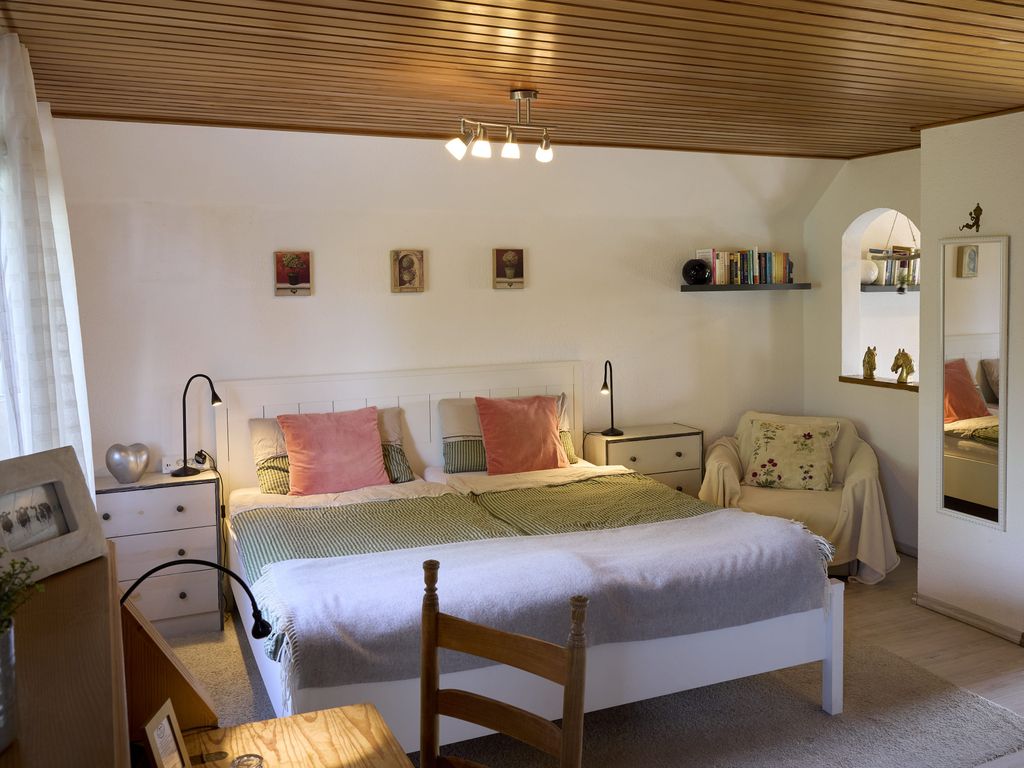 Schlafzimmer der Ferienwohnung im Haus Tourneur in Lippetal