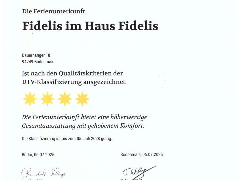 4 Sterne Fidelis
