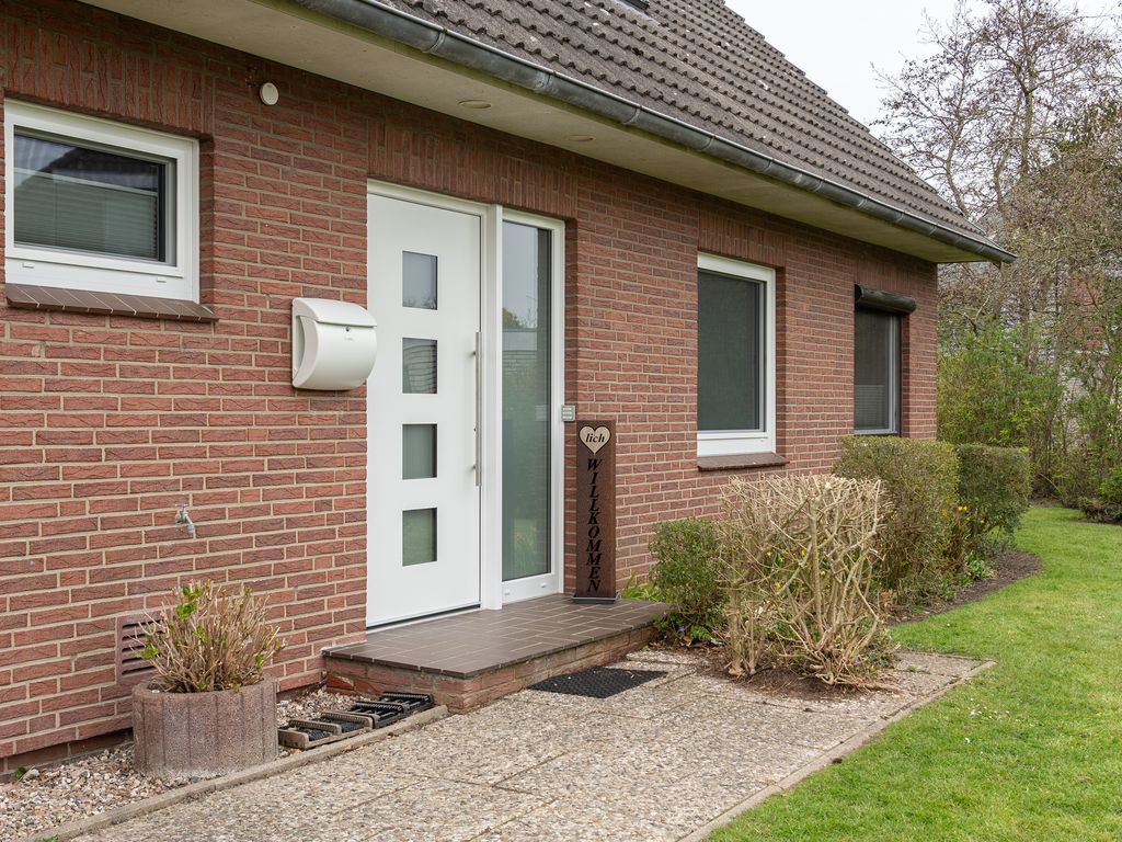 Hauseingang auf der Rückseite des Hauses