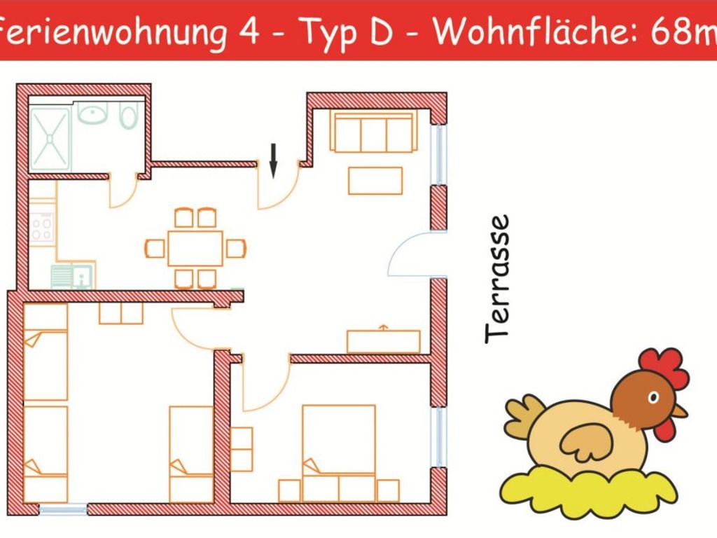 FeWo 4 - Grundriss