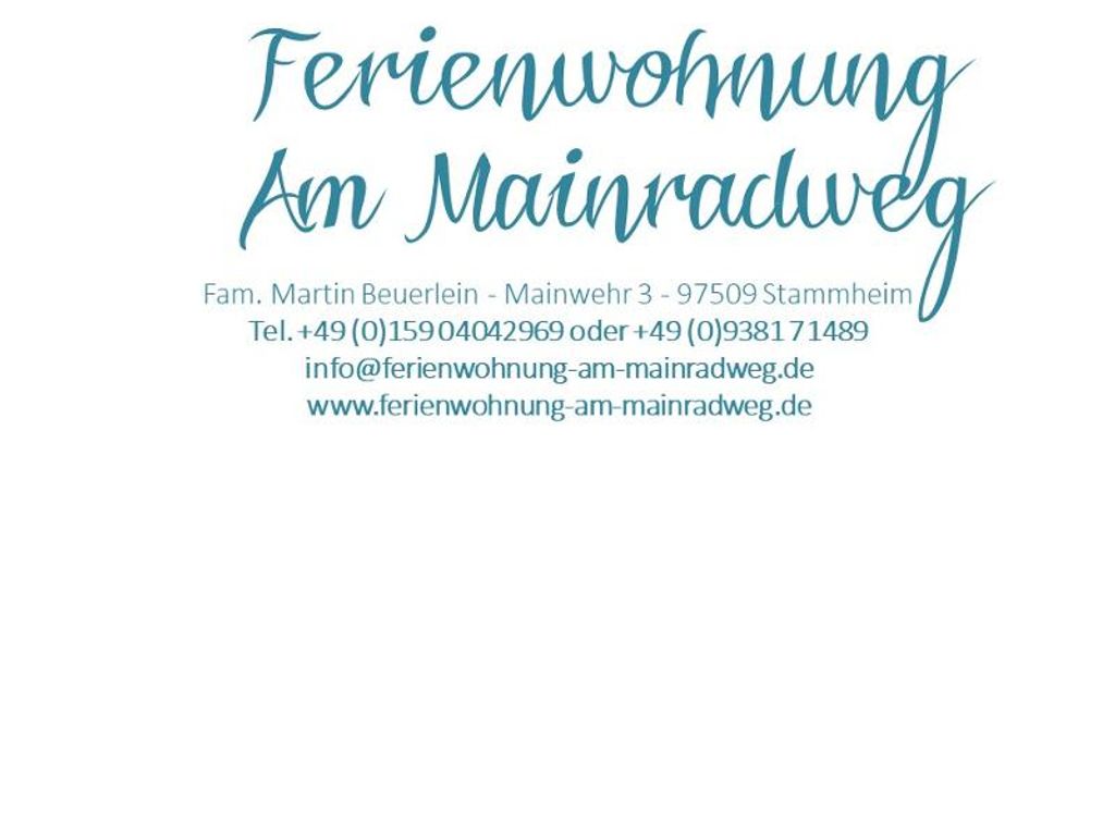 Ferienwohnung Am Mainradweg - Beuerlein Martin