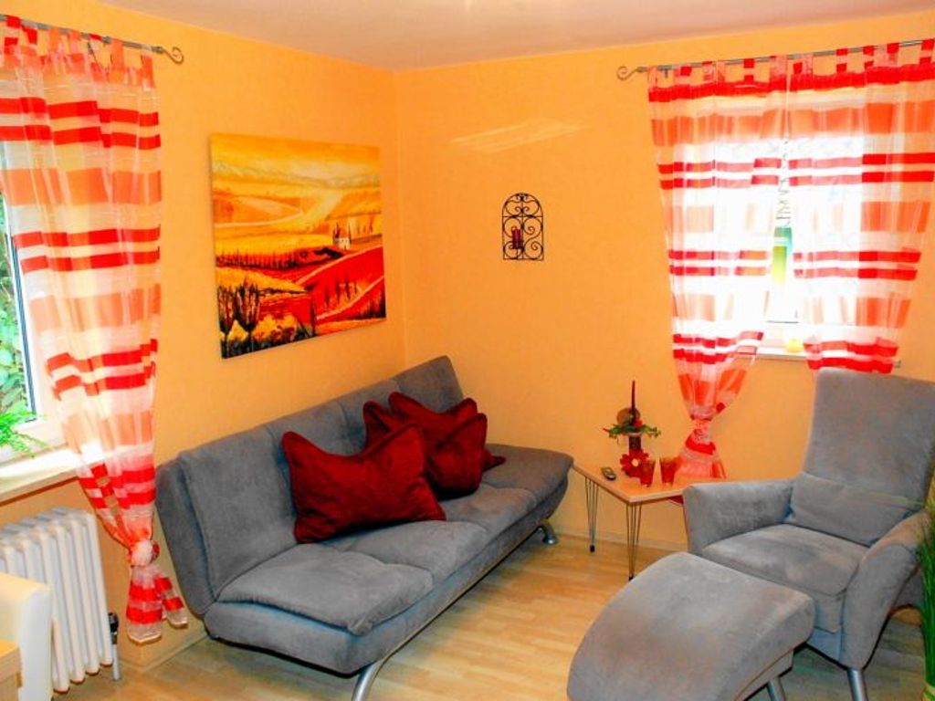 Sitzecke mit Schlafcouch