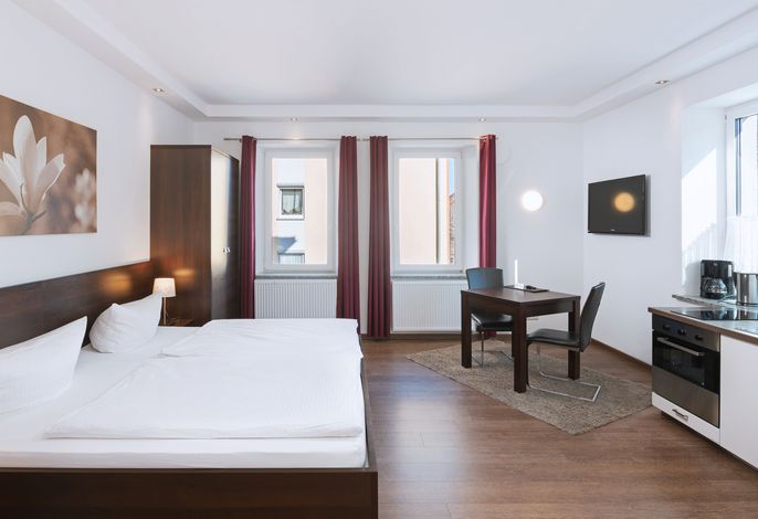 Komfort Studio/Doppelzimmer mit Küchenzeile