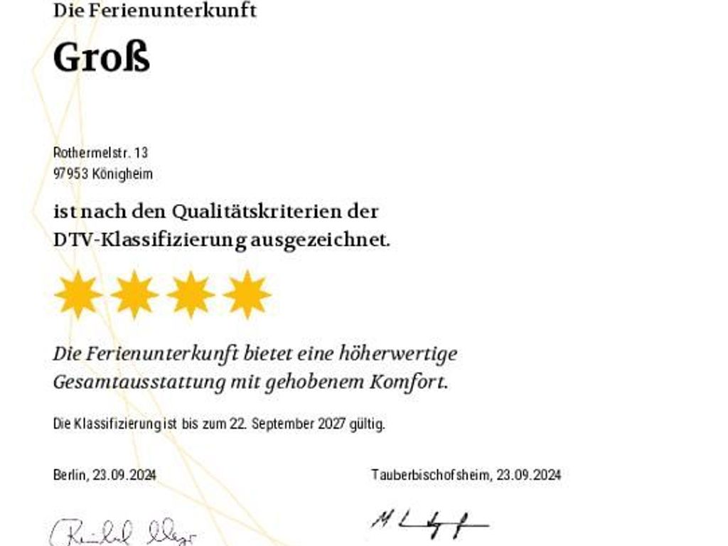 Ferienwohnung Groß Taubertal