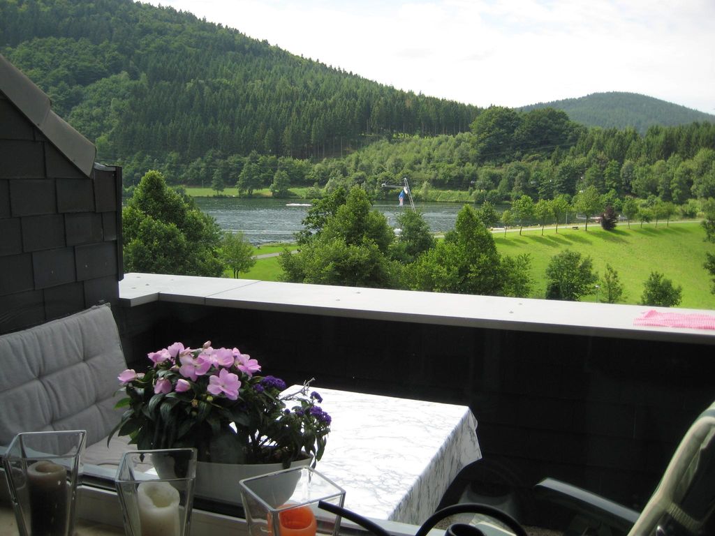 Blick vom Balkon