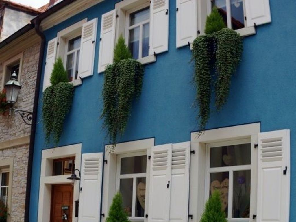 Das historische blaue Ferienhaus in der Altstadt