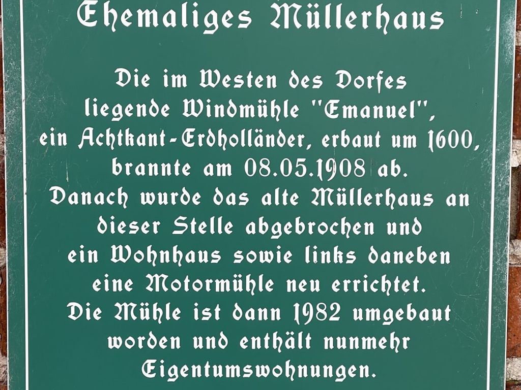 Historisches Schild Lütt Hus