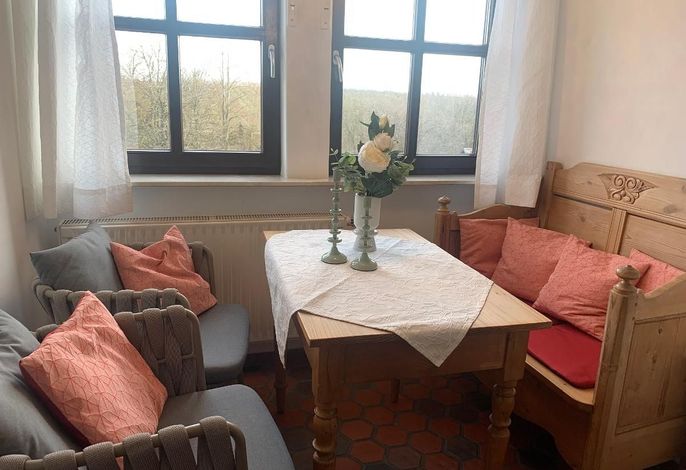 Ferienwohnung Nachtigall mit Blick in den wunderschönen Garten