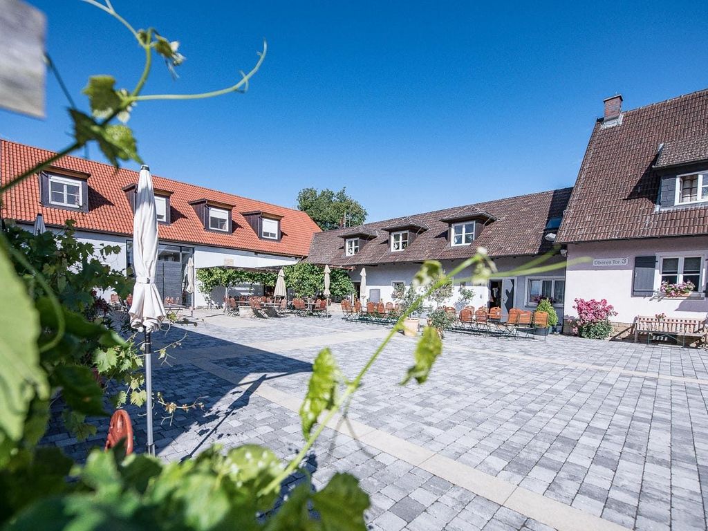 Innenhof im Sommer